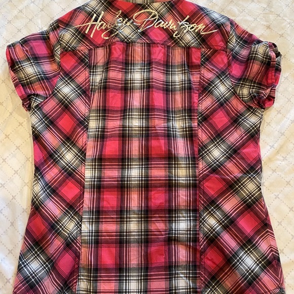 Harley Davidson Button Up Short Sleeve Shirt - Picture 6 of 7